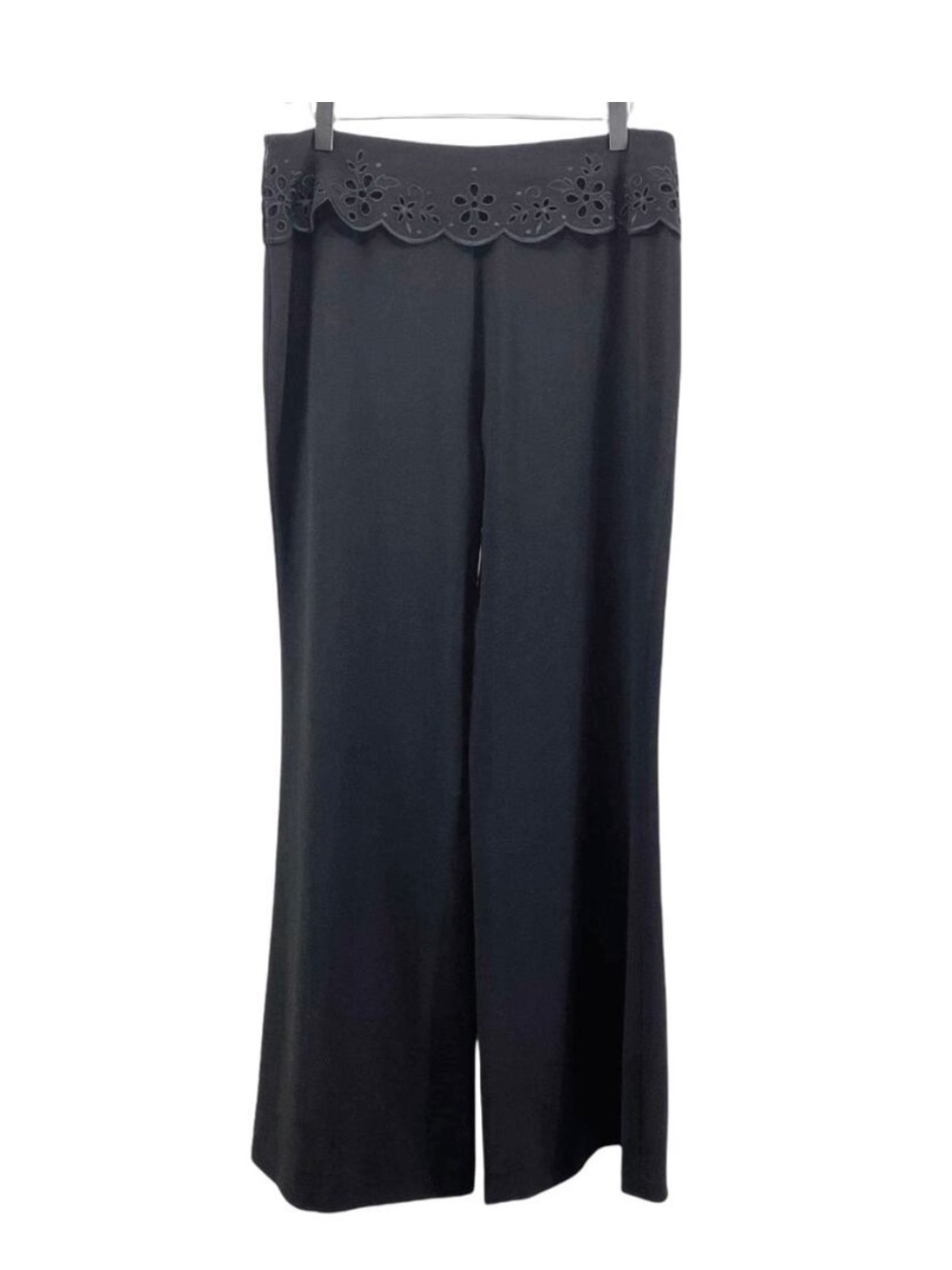 Escada Black virgin wool Trousers Straight Leg Luxury/officesiren corpcore pants